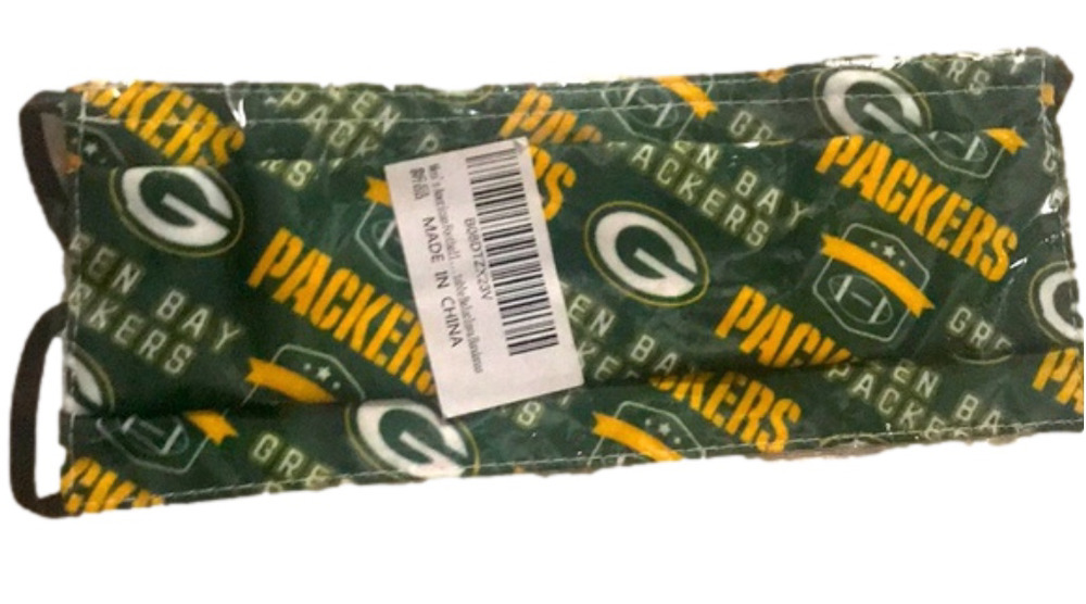 6/$20 New GB Packers face mask